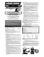 Black & Decker MS525B Instruction Manual preview