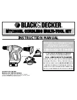 Black & Decker MT1203BL Instruction Manual preview