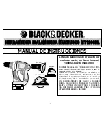 Предварительный просмотр 16 страницы Black & Decker MT1203BL Instruction Manual