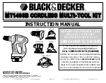 Предварительный просмотр 1 страницы Black & Decker MT1405B Instruction Manual