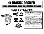 Предварительный просмотр 10 страницы Black & Decker MT1405B Instruction Manual