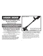 Предварительный просмотр 3 страницы Black & Decker MTD100 Instruction Manual