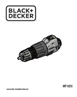 Preview for 1 page of Black & Decker MTHD5 Original Instructions Manual