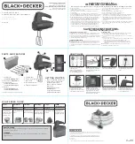 Black & Decker MX410B Use And Care Manual preview