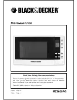 Black & Decker mz3600pg Manual preview