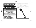 Preview for 1 page of Black & Decker NPS1018 Instruction Manual