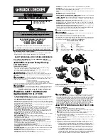 Preview for 1 page of Black & Decker Ns118 Instruction Manual