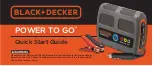 Black & Decker P2G7B Quick Start Manual preview