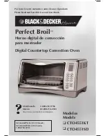 Preview for 1 page of Black & Decker Perfect Broil CTO4551KT Use And Care Book Manual