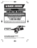 Preview for 1 page of Black & Decker PF260 Instruction Manual