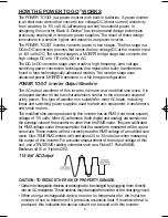 Preview for 7 page of Black & Decker POWER TO GO CP120XB Instruction Manual