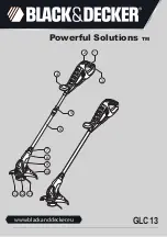 Black & Decker Powerful Solutions GLC13 Original Instructions Manual preview