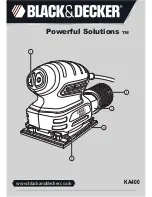 Black & Decker Powerful Solutions KA400 TYPE 1 User Manual preview