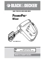 Preview for 1 page of Black & Decker PowerPro M200P Use And Care Book Manual