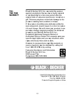 Preview for 12 page of Black & Decker PowerPro M200P Use And Care Book Manual