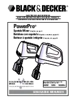 Preview for 1 page of Black & Decker PowerPro MX50 Use & Care Book