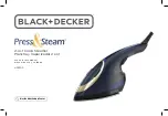 Black & Decker Press&Steam HGS500 Use And Care Manual preview