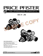 Preview for 1 page of Black & Decker Price Pfister 0X9 Manual