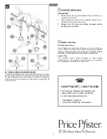 Preview for 7 page of Black & Decker Price Pfister Avalon 49-CB Series Manual