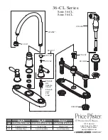 Предварительный просмотр 14 страницы Black & Decker Price Pfister Harbor 36-CL Series Manual