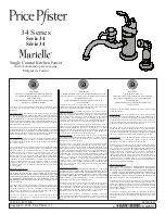 Black & Decker Price Pfister Marielle 34 Series Manual preview