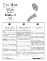 Preview for 1 page of Black & Decker Price Pfister Portland R89-5 Series Manual