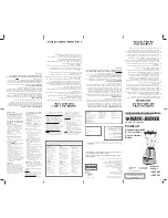 Preview for 2 page of Black & Decker ProBlend BL5001 Use And Care Book