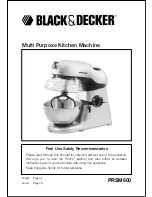 Black & Decker PRSM600 User Manual preview