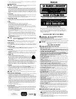 Предварительный просмотр 2 страницы Black & Decker PS3200 Instruction Manual