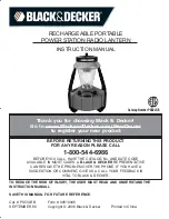 Preview for 1 page of Black & Decker PS50LRB Instruction Manual