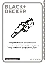 Предварительный просмотр 1 страницы Black & Decker PV1820LRGP Operating Instructions Manual