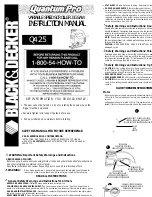 Предварительный просмотр 1 страницы Black & Decker Q425 Instruction Manual