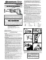 Preview for 1 page of Black & Decker Quantum Pro 633526-00 Instruction Manual