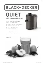 Preview for 1 page of Black & Decker QUIET JE2500B Use And Care Manual