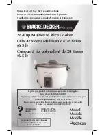 Preview for 1 page of Black & Decker RC5428 Use And Care Book Manual