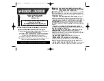 Preview for 7 page of Black & Decker Rechargeable Bright Bar WLBFHB Instruction Manual