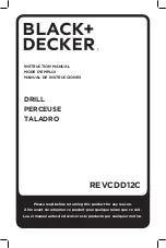 Black & Decker REVCDD12C Instruction Manual предпросмотр