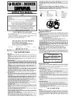 Black & Decker RO100 Instruction Manual preview