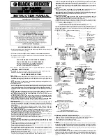 Preview for 1 page of Black & Decker RP200 Instruction Manual