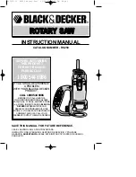 Black & Decker RS250 Instruction Manual preview