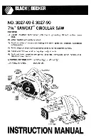 Preview for 1 page of Black & Decker Sawcat 3027-09 Instruction Manual