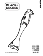 Black & Decker SB2200 Manual предпросмотр