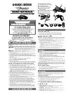 Preview for 1 page of Black & Decker SB450 ScumBuster Instruction Manual