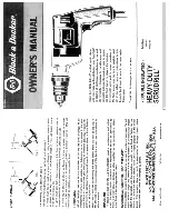 Black & Decker Scrudrill 1575-10 Owner'S Manual предпросмотр