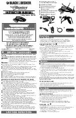 Black & Decker Scum Buster SB450A Instruction Manual предпросмотр