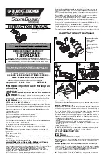 Black & Decker ScumBuster XTREME S700 Instruction Manual preview