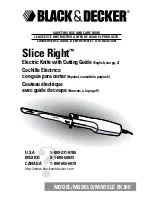 Black & Decker Slice Right EK300 Use And Care Book Manual preview