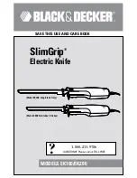 Black & Decker SlimGrip EK100 Use And Care Book preview