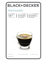 Preview for 1 page of Black & Decker SPACEMAKER SCM2000BD Use & Care Manual