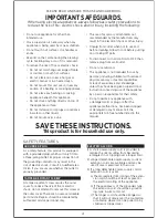 Preview for 4 page of Black & Decker SPACEMAKER SCM2000BD Use & Care Manual